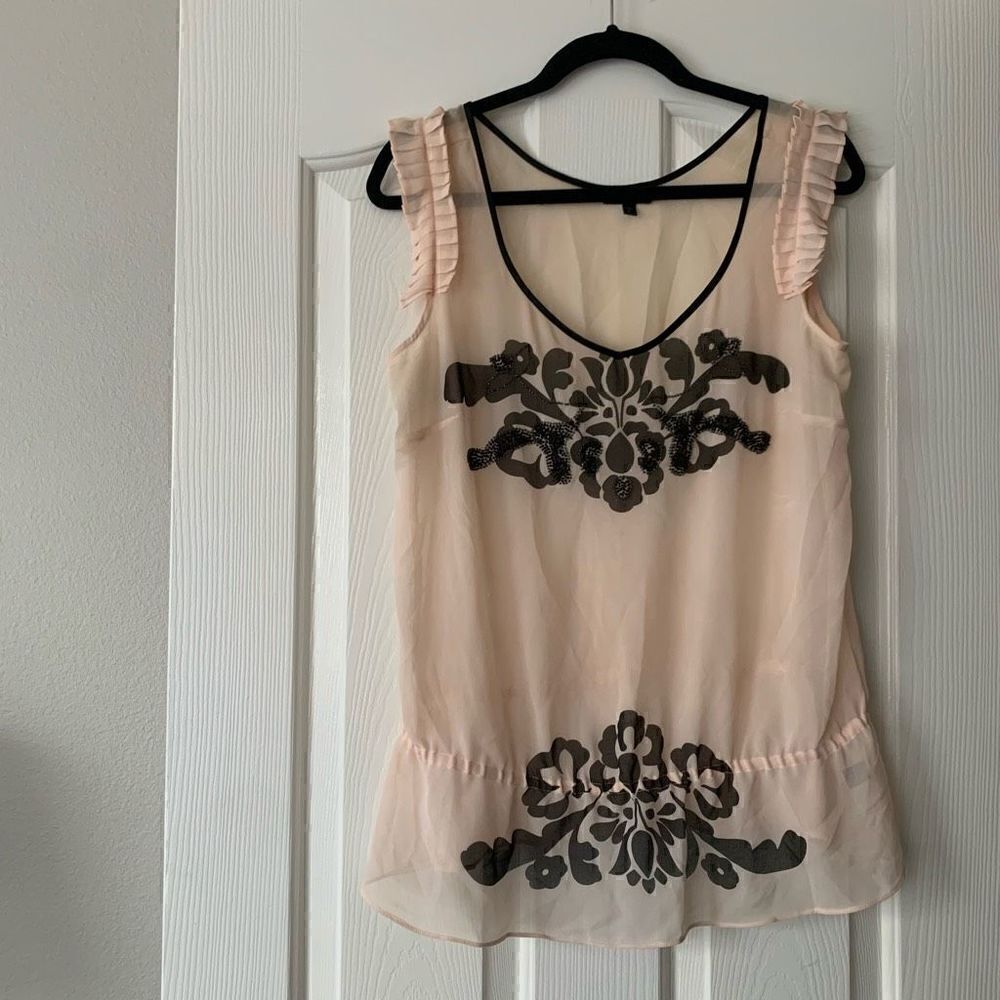 Express | Sheer Embellished Top